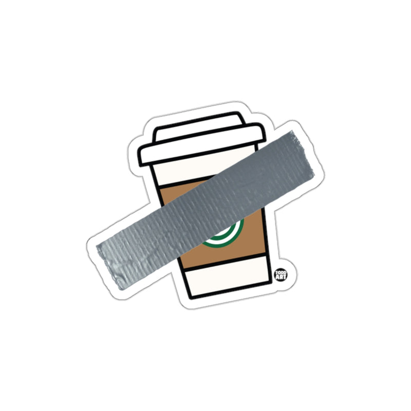 Load image into Gallery viewer, Coffee Cup with Duct Tape Fun Sticker for Personal Use
