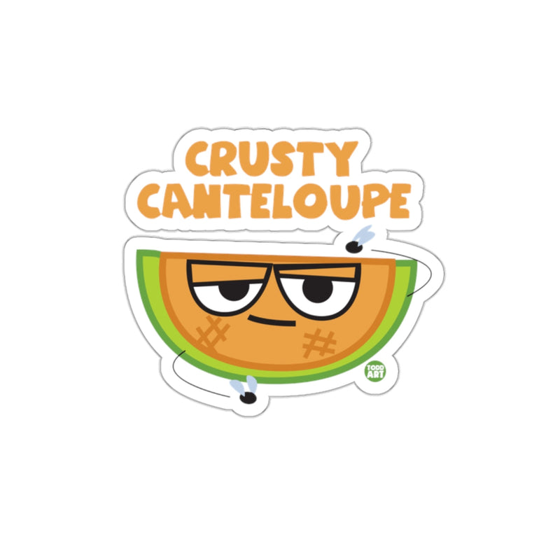 Load image into Gallery viewer, Crusty Canteloupe Funny Fruit Character Sticker
