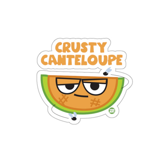 Crusty Canteloupe Funny Fruit Character Sticker
