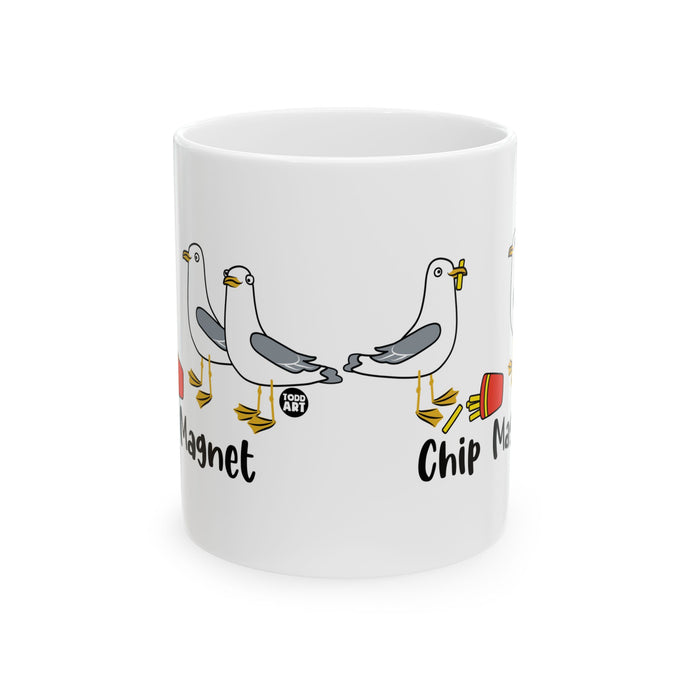 Chip Magnet Seagull Mug, Funny Fries Mug, Funny Seagull Mug