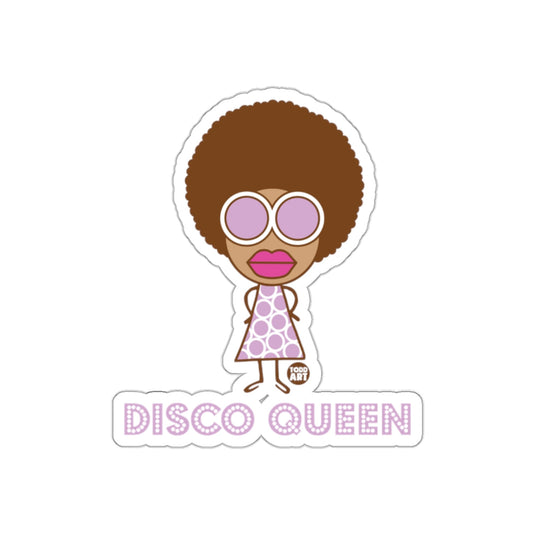 Disco Queen Sticker with Retro Character Design