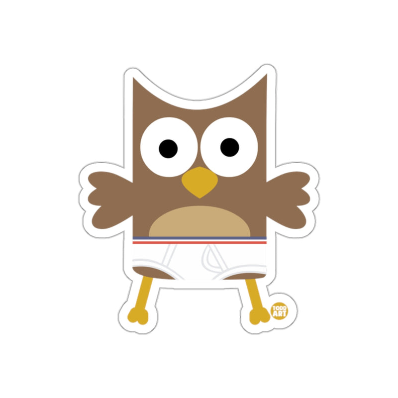 Load image into Gallery viewer, Cute Cartoon Owl Wearing Shorts Sticker
