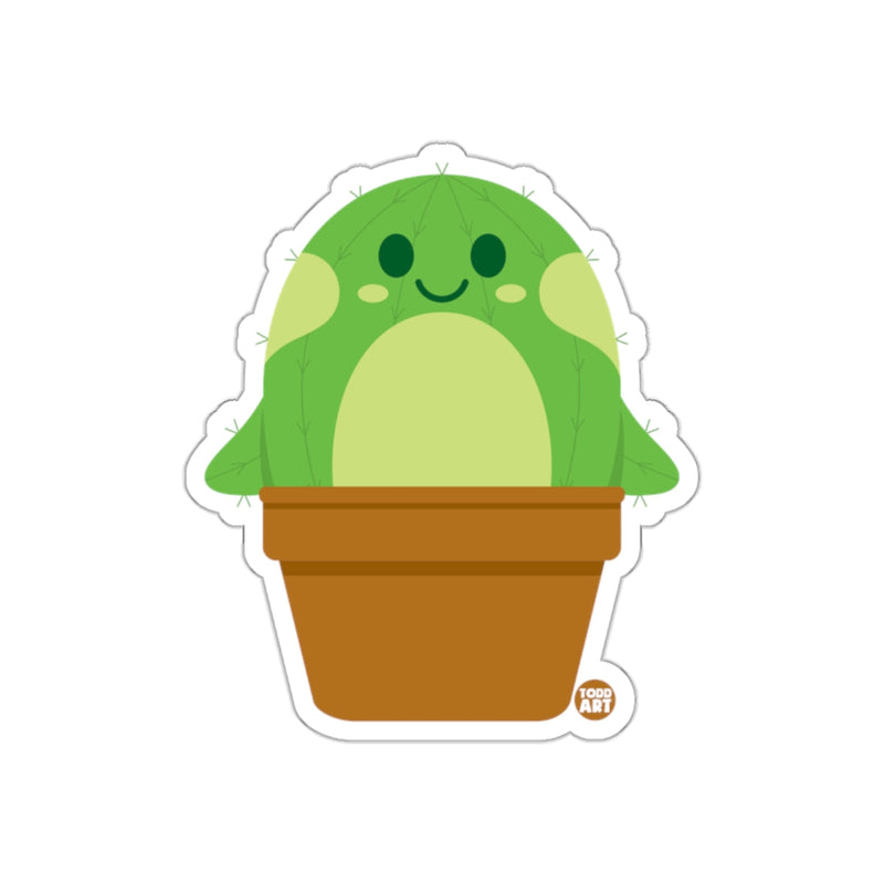 Load image into Gallery viewer, Cute Smiling Cactus in Pot Sticker Great for Laptops
