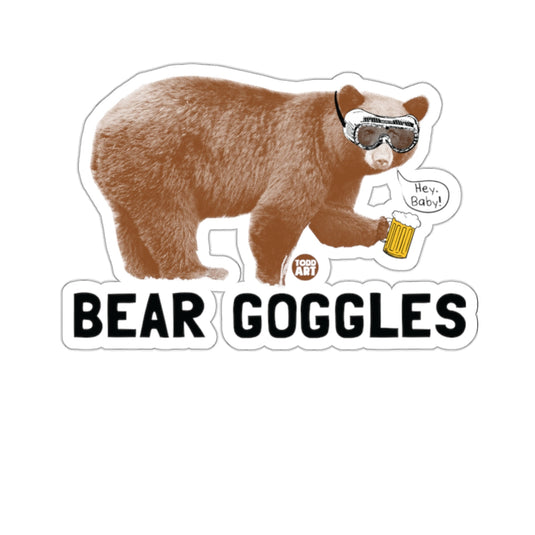 BEAR GOGGLES TODD ART Hey Baby Bear Beer 