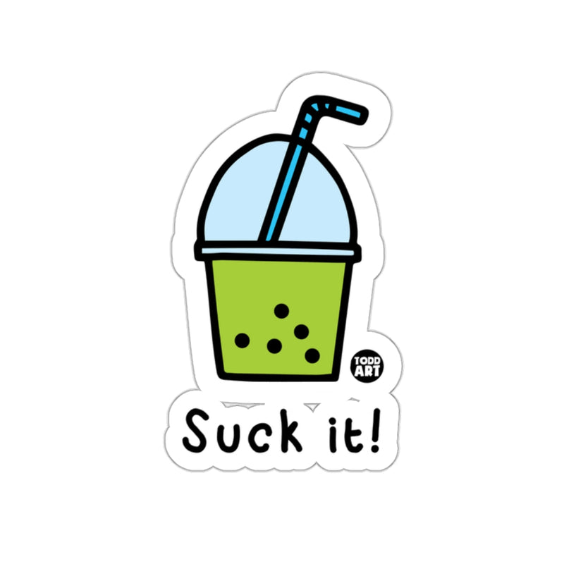 Load image into Gallery viewer, Suck It Bubble Tea Drink Sticker Todd Art Design

