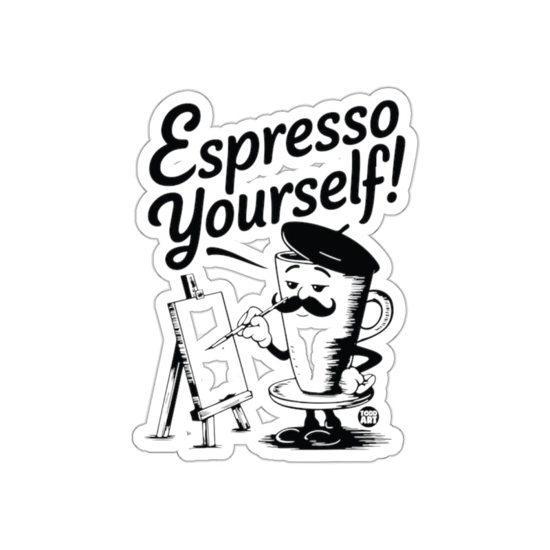 Load image into Gallery viewer, Espresso Yourself Poster with Fun Artistic Design
