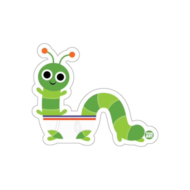 Load image into Gallery viewer, Cute Cartoon Green Caterpillar Sticker for Kids
