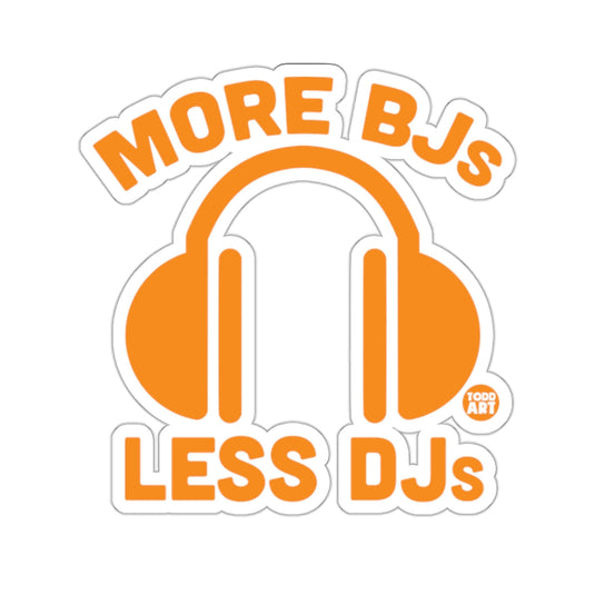 MORE BJS LESS DJs Headphones Orange 