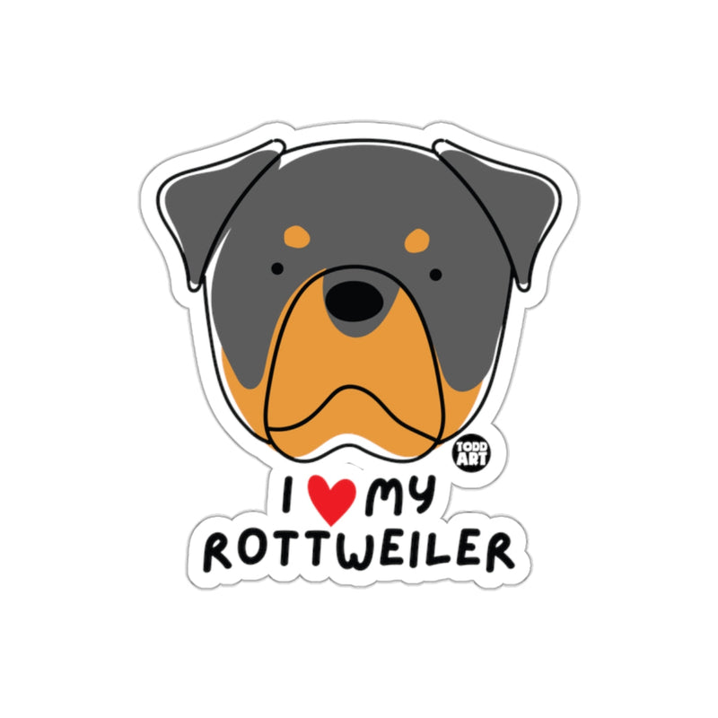 Load image into Gallery viewer, I Love My Rottweiler Cute Gift for Dog Lovers Sticker
