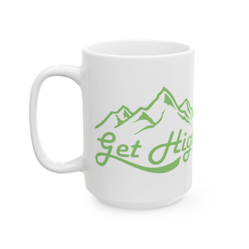 Load image into Gallery viewer, Get High Mountain Design Mug for Adventure Lovers
