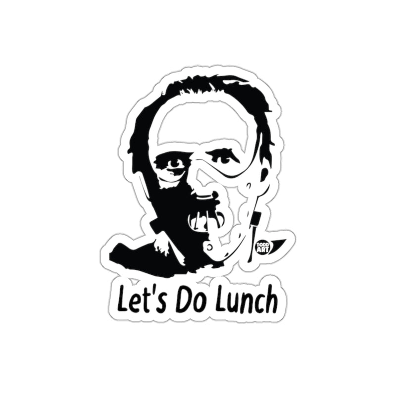 Load image into Gallery viewer, Hannibal Lecter Lets Do Lunch Funny Horror Movie sticker
