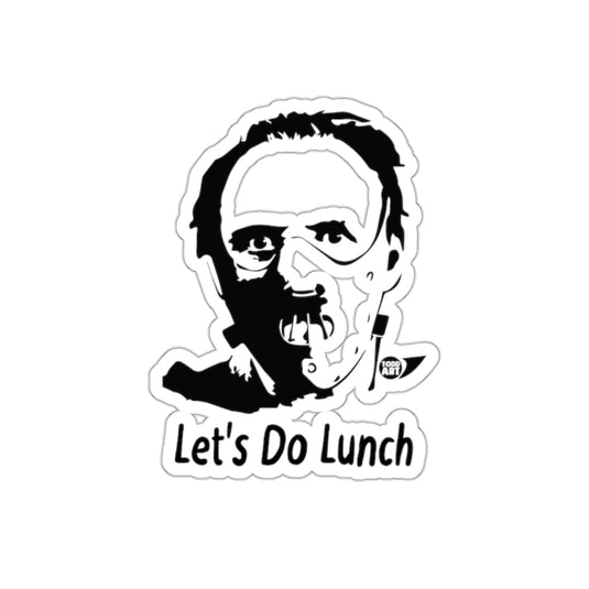 Hannibal Lecter Lets Do Lunch Funny Horror Movie sticker