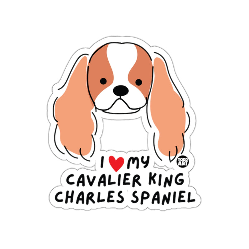 Load image into Gallery viewer, I Love My Cavalier King Charles Spaniel sticker
