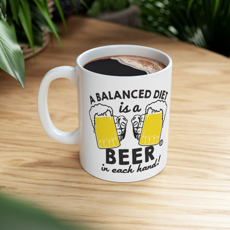 Load image into Gallery viewer, A Balanced Diet Is A Beer In Each Hand Mug
