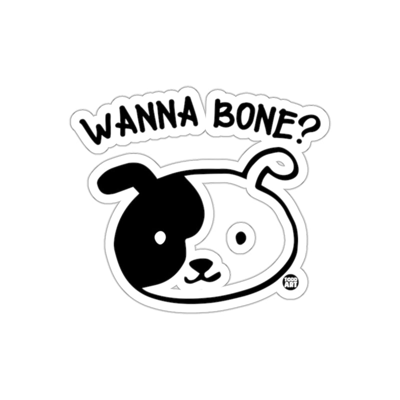Load image into Gallery viewer, Wanna Bone? Cute Dog Design Sticker Product
