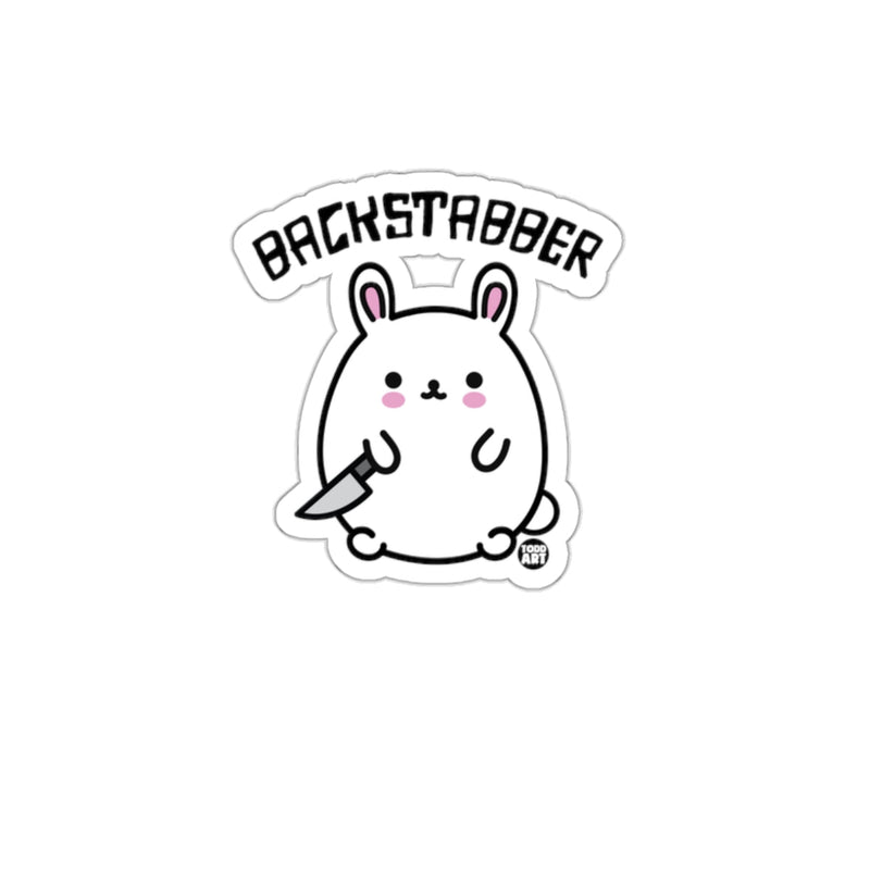 Load image into Gallery viewer, Cute Backstabber Bunny Sticker Fun Graphic Decor
