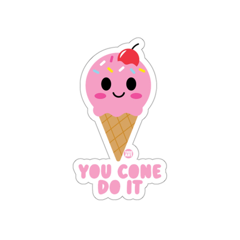 Load image into Gallery viewer, You Cone Do It Adorable Ice Cream Cone Sticker
