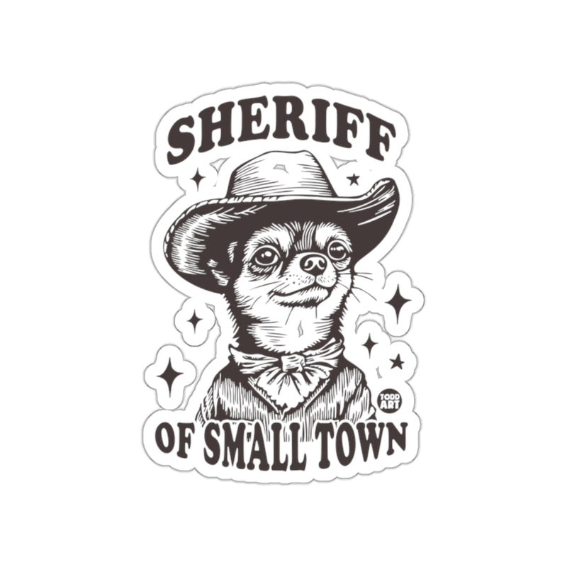 Load image into Gallery viewer, Sheriff Dog Of Small Town Graphic Design Sticker
