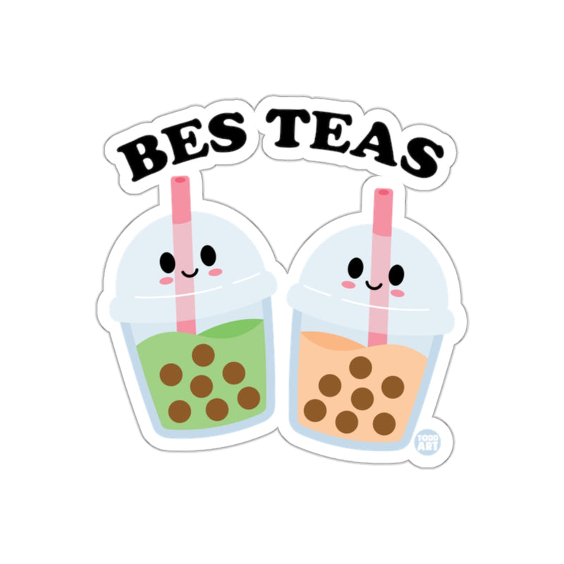 Load image into Gallery viewer, Cute Bes Teas Bubble Tea Sticker for Boba Lovers
