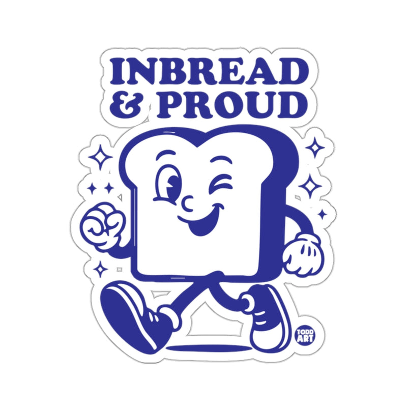 Load image into Gallery viewer, Inbread &amp; Proud Winking Bread Slice Cartoon Character 
