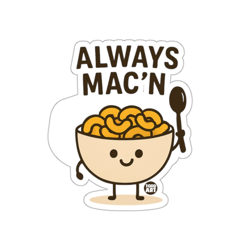 Load image into Gallery viewer, Always Mac'n Adorable Cartoon Macaroni Bowl Sticker

