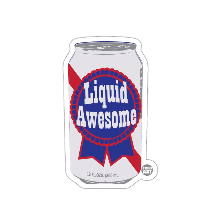 Load image into Gallery viewer, Liquid Awesome Beverage Can Wall Art Sticker
