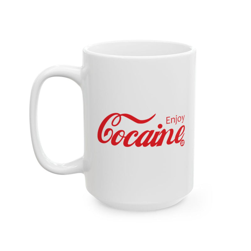 Load image into Gallery viewer, Enjoy Cocaine Parody Coffee Mug
