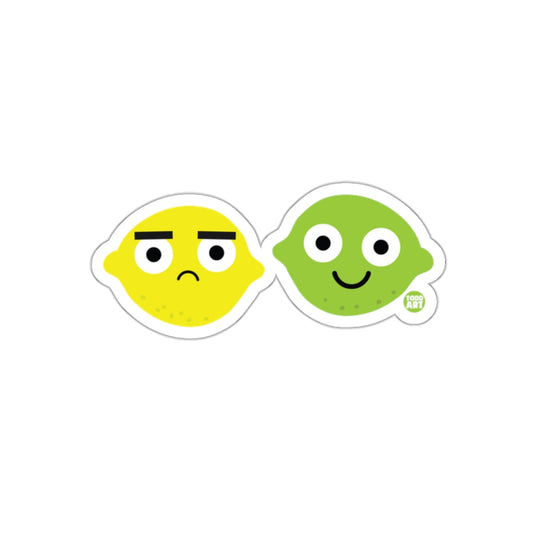 Cute Lemon and Lime Cartoon Characters Sticker