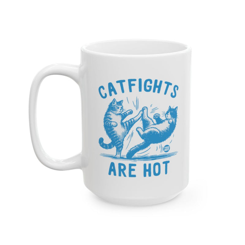 Load image into Gallery viewer, Catfights Are Hot Funny Coffee Mug
