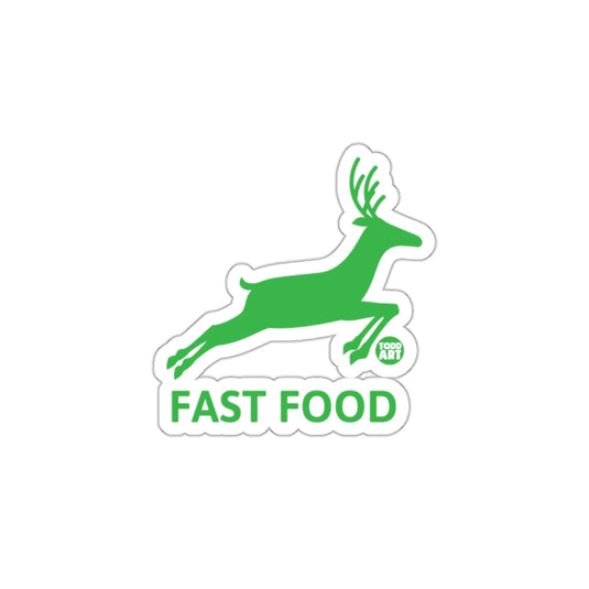 Green Fast Food Deer Sticker Funny Modern Design