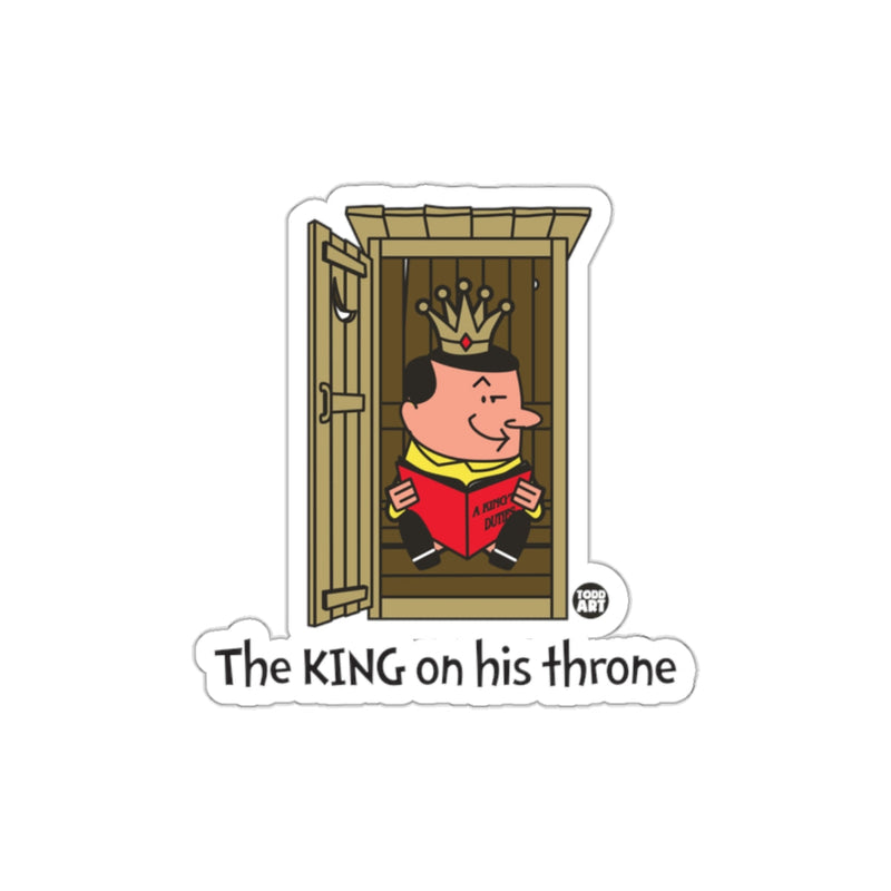 Load image into Gallery viewer, The KING on his throne Illustration Sticker
