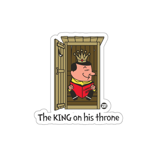 The KING on his throne Illustration Sticker