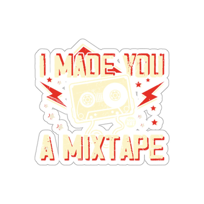 Load image into Gallery viewer, I Made You A Mixtape Sticker Retro Design Music Gift
