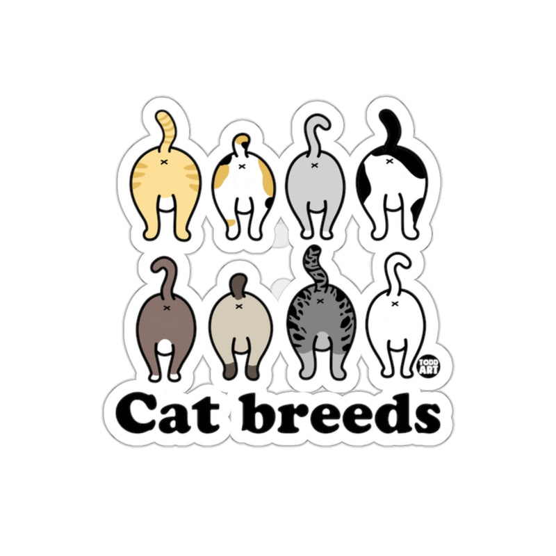 Load image into Gallery viewer, Cat Breeds from Behind Eight Different Cat Breeds sticker
