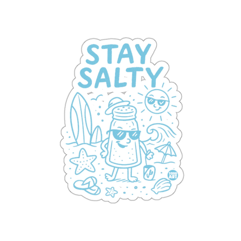 Load image into Gallery viewer, Stay Salty Beach Illustration Sticker
