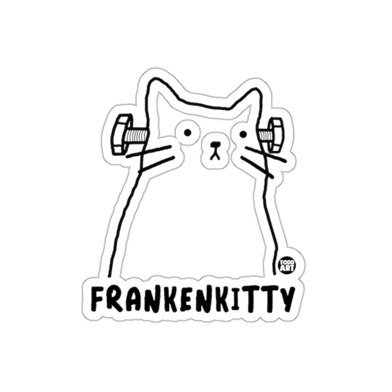 Load image into Gallery viewer, Charming Frankenkitty Cat Illustration Sticker
