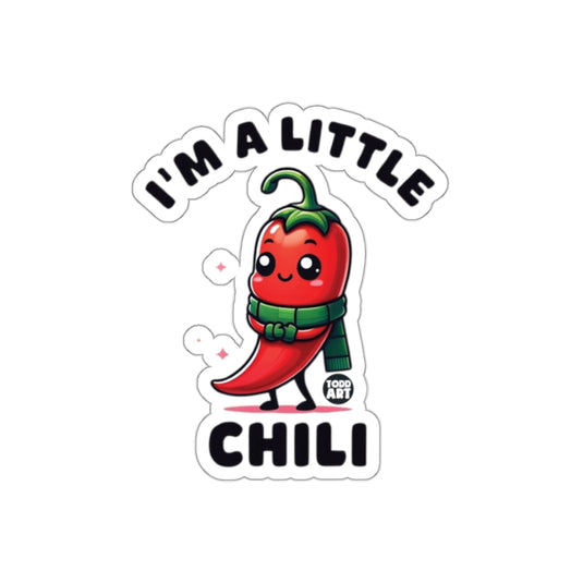 Cute Red Chili Wearing Green Scarf Sticker