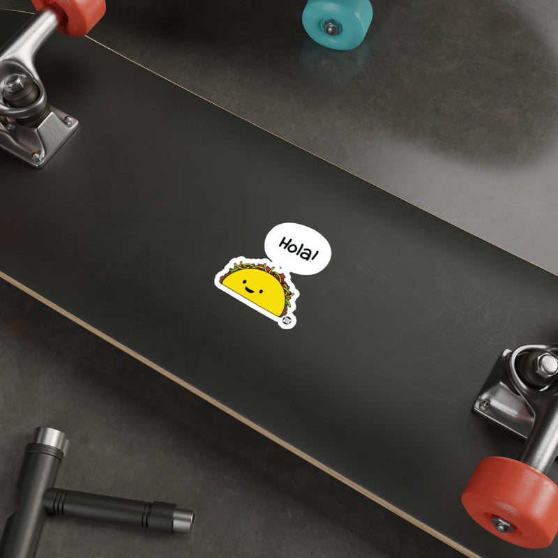 Load image into Gallery viewer, Cute Taco Hola Sticker Skateboard Decoration
