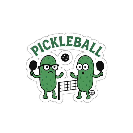 Pickleball with Style Todd Art Funny Pickleball sticker