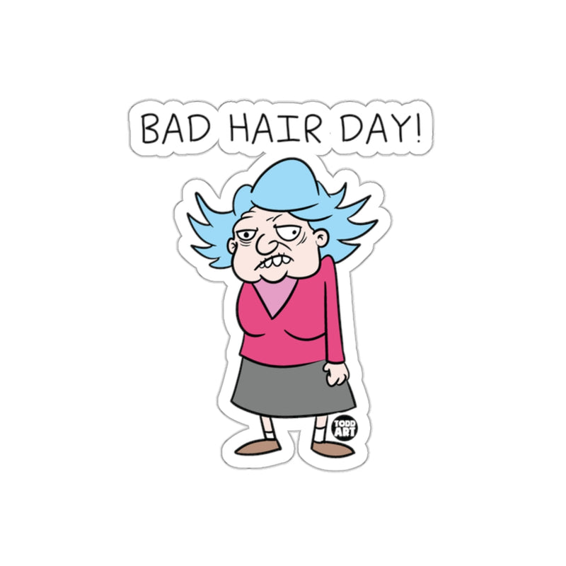 Load image into Gallery viewer, Bad Hair Day Cartoon Character Graphic Sticker
