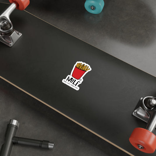 MILF Many Love French Fries Sticker for Skaters