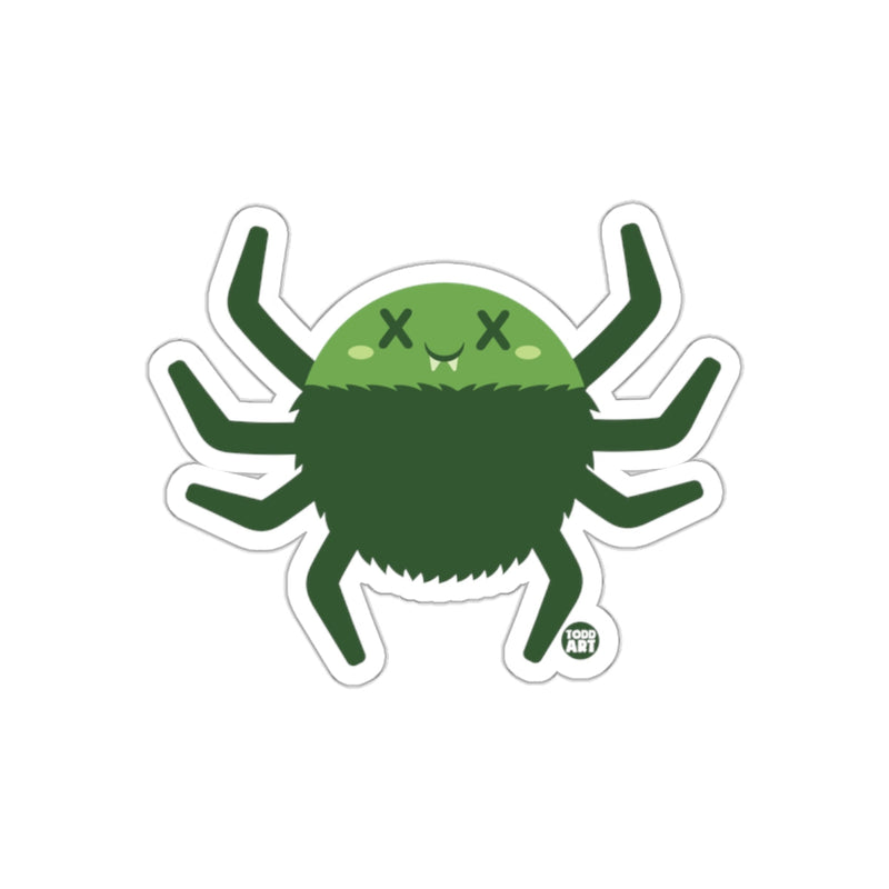 Load image into Gallery viewer, Cute Green Cartoon Spider Sticker for Kids and Adults
