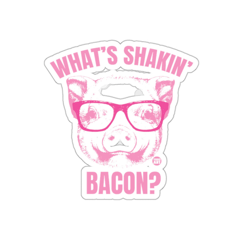 Load image into Gallery viewer, What's Shakin' Bacon Pink Pig with Glasses sticker
