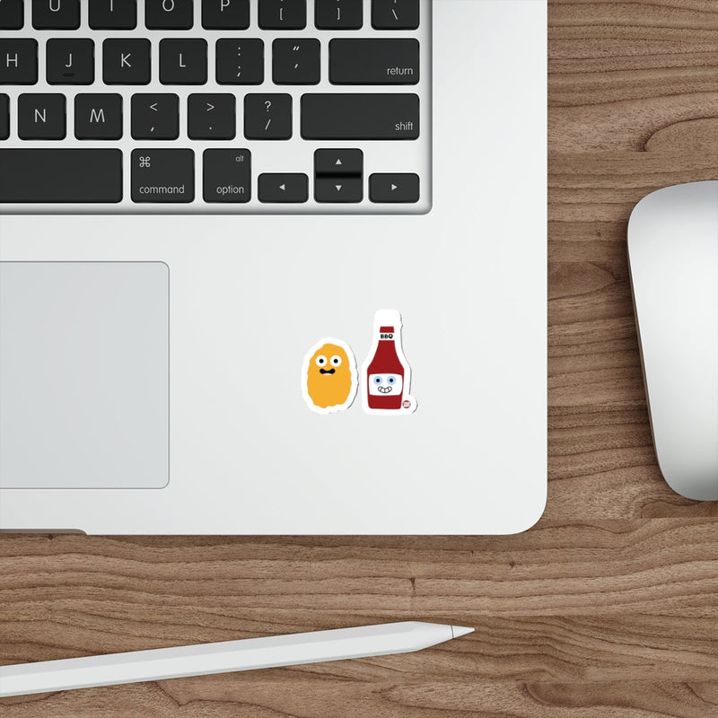 Load image into Gallery viewer, Cute Sauce Bottle and Nugget sticker for Laptops
