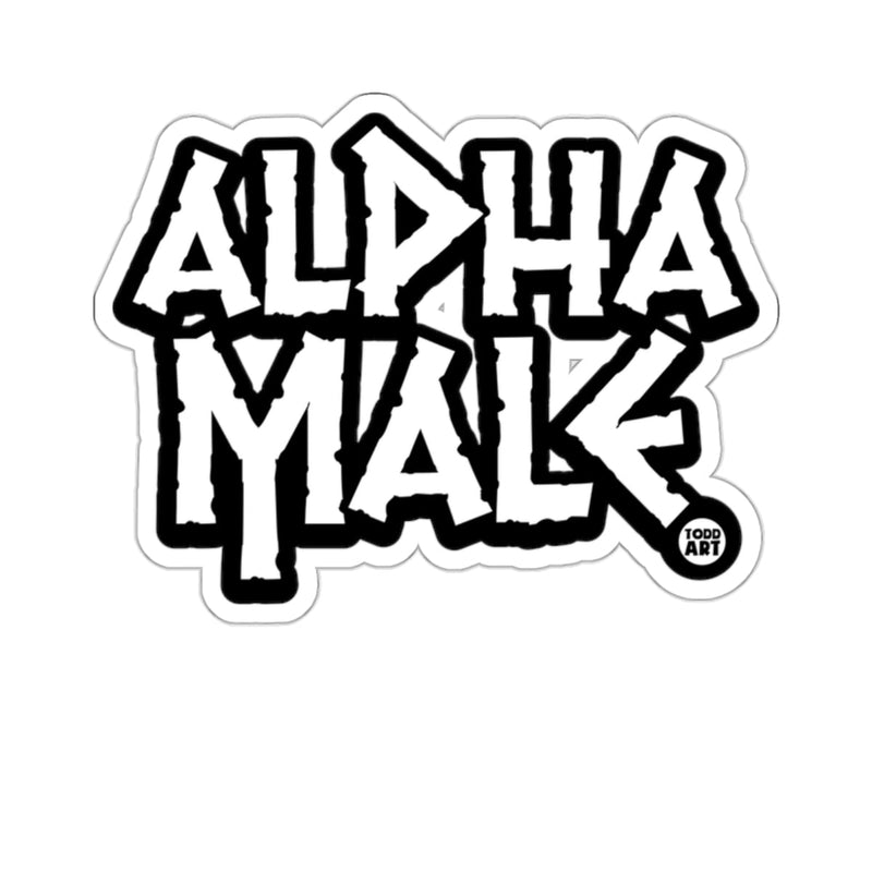 Load image into Gallery viewer, Alpha Male Graphic Design Sticker Unique Typography
