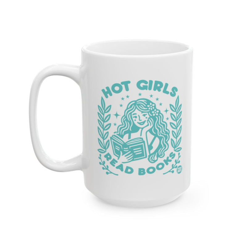 Load image into Gallery viewer, Hot Girls Read Books Illustrated Mug for Coffee Tea

