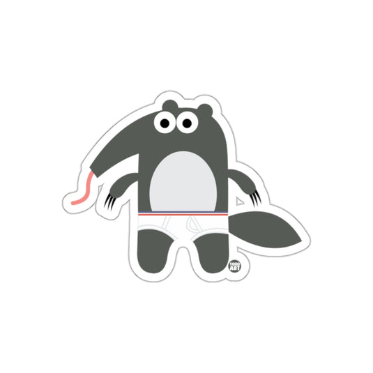 Cartoon Anteater Sticker with Comical Expression