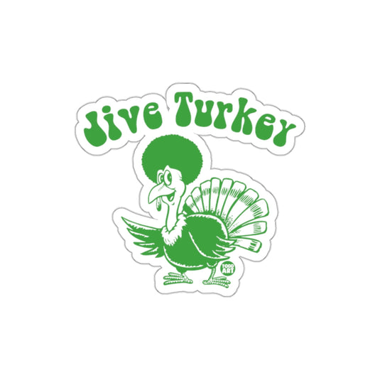 Funky Green Jive Turkey Sticker for Unique Style