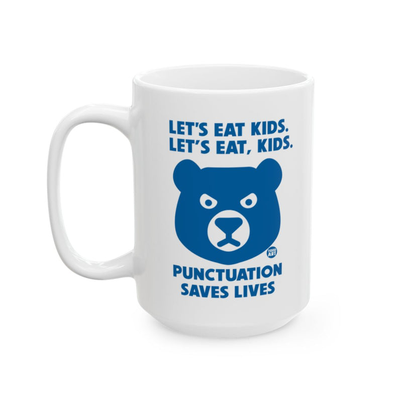 Load image into Gallery viewer, Funny Grammar Awareness Bear Mug Gift for Writers
