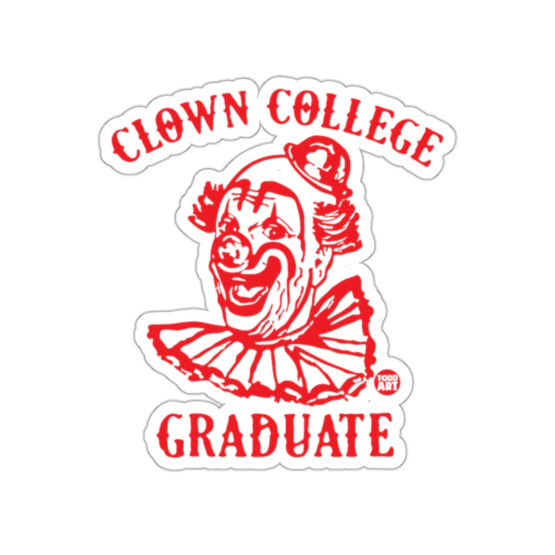 Load image into Gallery viewer, Clown College Graduate Retro Design Sticker
